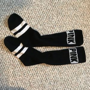 PINK Mid-Calf Socks (2 pairs)